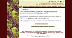 Desktop Screenshot of abideinme.net
