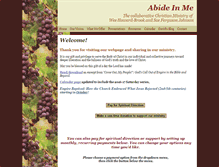 Tablet Screenshot of abideinme.net